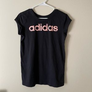 Adidas Short Sleeve Graphic Tee in Black